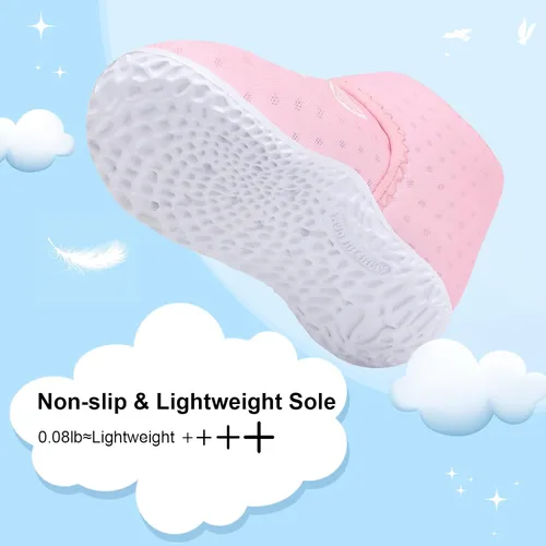 Miniatura 5 de JOINFREE Zapatillas transpirables para bebés y niñas, zapatos antideslizantes para primeros pasos, zapatos para cuna, zapatos descalzos para bebés