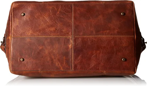 Miniatura 4 de FRYE Bolso de lona Logan Overnight para hombre, Coñac