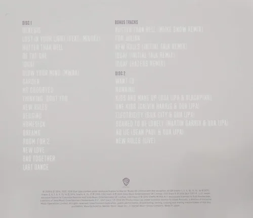 Miniatura 2 de Dua Lipa Edición Completa Japón Bonus Track