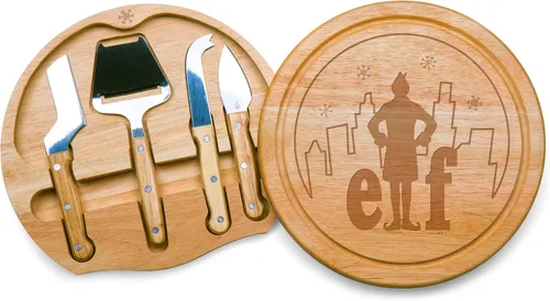 Miniatura 8 de PICNIC TIME DC Comics Batman Bat Signal - Tabla de queso Circo y juego de cuchillos, regalo de tabla de embutidos con 4 herramientas de acero