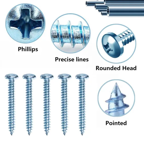 Miniatura 4 de Kit de anclajes para paneles de yeso Ansoon #8 de metal autoperforantes con tornillos - Anclajes de pared hueca y tornillo para paneles de yeso