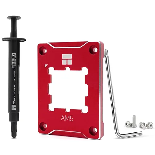 Miniatura 7 de Marco seguro AM5 negro, marco de contacto de CPU anti-flexión para zócalo AMD Marco de contacto de CPU AM5 de aluminio negro con placa de presión