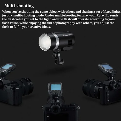 Miniatura 6 de GODOX Disparador de flash inalámbrico XProII-S TTL para cámaras Sony, 2.4G 1/8000s HSS, Bluetooth incorporado para control de aplicación