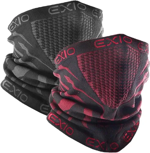 Miniatura 16 de EXIO Calentador de Cuello de Invierno Polaina/Pasamontañas (Paquete de 1 o Paquete de 2) - Máscara facial resistente al viento para esquí, snowboard