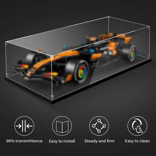 Miniatura 2 de Vitrina para Lego 42228 McLaren MCL39 F1, 42206 Oracle Red Bull Racing RB20 F1, 42207 Ferrari SF-24 F1, 10292 Friends Apartments, 42141 McLaren F1
