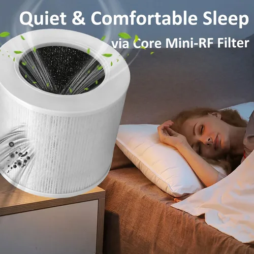 Miniatura 7 de Core Mini filtro de repuesto compatible con LEVOIT Core Mini purificador de aire, Core Mini-P. Filtro 3 en 1 H13 Core Mini-RF True HEPA para filtro