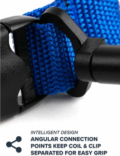 Miniatura 6 de Rogue Endeavor® Clip de pescado, grande, construcción inoxidable, cordón de núcleo de acero de liberación rápida de 36 pulgadas, diseñado para pesca