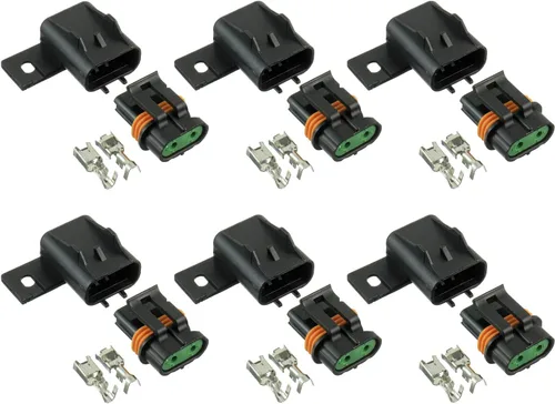 BOJACK Conjunto de Portafusibles ATO ATC Sellado Impermeable Kit de Empalme de Cable Existente para Fusibles ATO ATC (Paquete de 6)