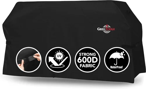 Miniatura 9 de GrillTough - Funda para parrilla resistente para barbacoa al aire libre, 72 pulgadas – Resistente al agua, a la intemperie, a los rayos UV y a