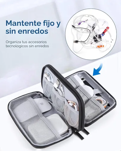 Miniatura 2 de BAGSMART Organizador de artículos electrónicos, estuche de viaje, cable de cargador de cable, bolsa organizadora de tecnología para accesorios