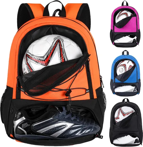 Miniatura 8 de Himal Outdoors - Bolsa de fútbol-mochila para fútbol, mochila para fútbol, voleibol y balonmano, bolsa deportiva con taco separado