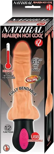 Miniatura 2 de Nasstoys Natural Realskin Hot Cock No. 2, carne, 13.34 onzas