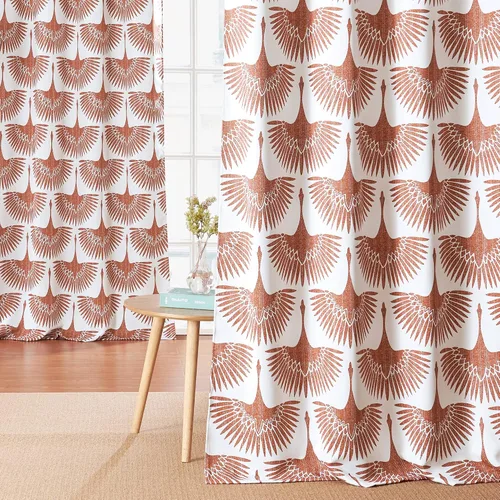 Miniatura 16 de KGORGE Cortinas traslúcidas con patrón geométrico, cortinas de lino natural, juego de ventanas suaves, lavables con filtro de luz para dormitorio