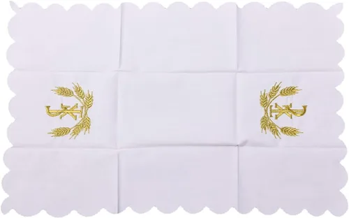 Miniatura 11 de BLESSUME Iglesia Masa Altar Paño Purificador Paño Cruz Bordado (blanco)