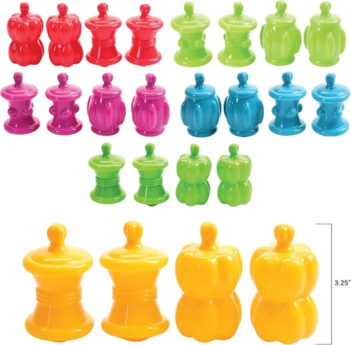Miniatura 4 de Constructive Playthings Juego de cuentas coloridas para niños y niños pequeños a partir de 1 año, juego de juguetes STEM para desarrollar artes
