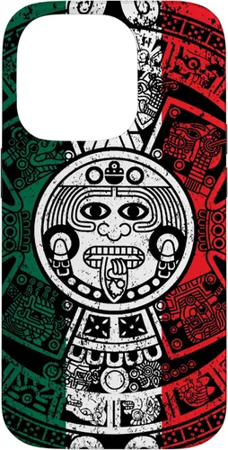 Miniatura 16 de Funda de la bandera de México con calendario azteca maya para iPhone 11