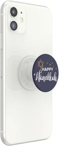 Miniatura 2 de PopSockets - Agarre para teléfono con soporte expandible, agarre adhesivo - Happy Hanukkah Mantente espeluznante