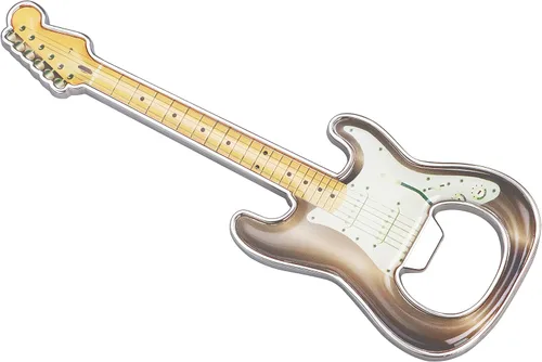1 pieza/set abridor de botellas de cerveza con forma de guitarra, abridor de botellas de cerveza en forma de guitarra, regalo para amantes de la Gris