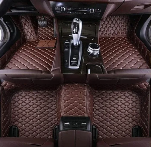 Miniatura 14 de Alfombrillas de cuero personalizadas para automóvil, impermeables, antideslizantes, adecuadas para automóviles, SUV, camionetas, lindos tapetes