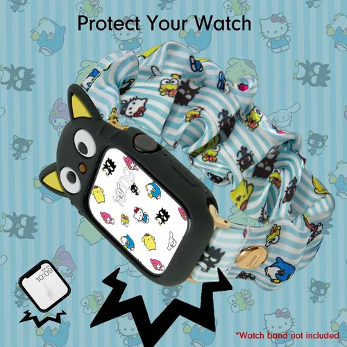 Miniatura 3 de Sonix x Sanrio Apple Watch Cover Estuche Protector de Goma para Apple Watch Estuche de Parachoques Se Ajusta a 38mm/40mm/41mm Chococat