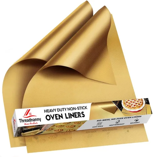 Miniatura 16 de Revestimientos de horno de servicio pesado para la parte inferior del horno, revestimientos de teflón antiadherentes para cocinas eléctricas