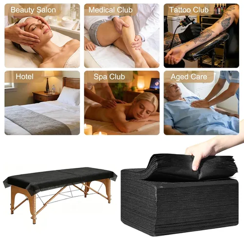Miniatura 6 de Sábanas desechables de 31 x 71 pulgadas, gruesas, impermeables, de tela no tejida, para mesa de masaje, protector transpirable para terapia