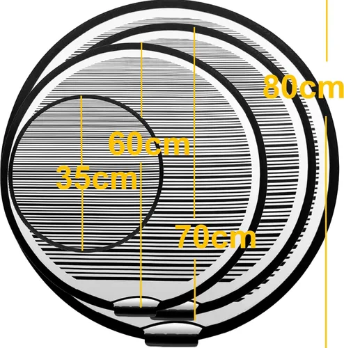 Miniatura 3 de Tablero reflectante plegable con línea de reparación de abolladuras, tela portátil y flexible, línea reflectante para removedor de abolladuras, 35 cm