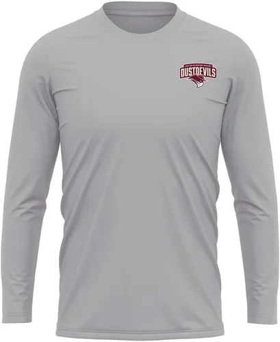Miniatura 129 de Camisa deportiva de manga larga oficial de la NCAA Collegiate para hombre, con logotipo en el pecho izquierdo, colección Athletic Heather