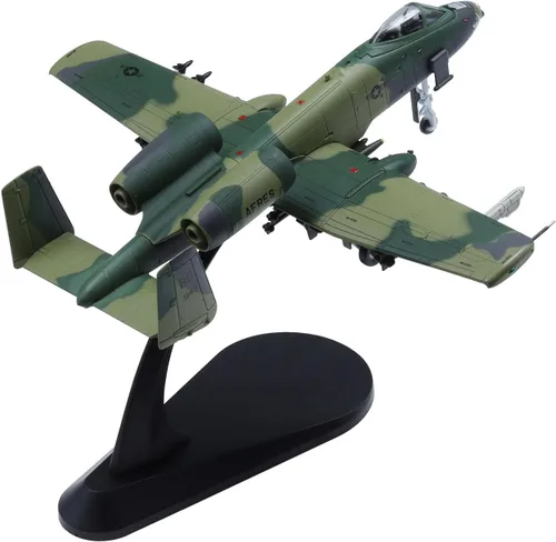 Miniatura 3 de A-10 Thunderbolt II Warthog Fighter Plane Modelo 1:100 Modelo Militar Avión Camuflaje