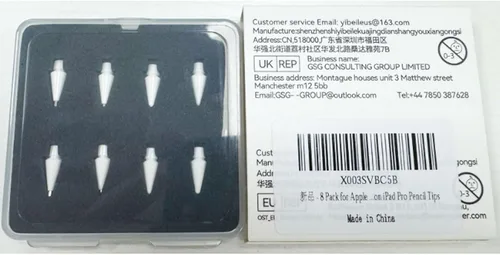 Miniatura 8 de Inesore Paquete de 8 accesorios de repuesto para puntas de lápiz Apple, compatible con Apple Pencil Pro/2ª generación/1ª generación/USB C, punta 2