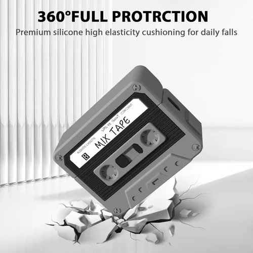 Miniatura 3 de Estuche para AirPods Pro 2, KOREDA Divertido Diseño de Cinta de Casete para AirPods Pro 2ª Generación/1ª Generación (2023/2022/2019), Linda Funda