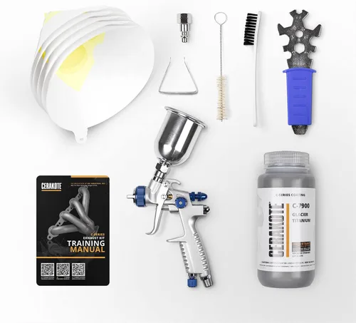 Miniatura 11 de CERAKOTE® Kit de revestimiento negro Glacier (C-7600 16 oz.) - Todo lo necesario para rociar Cerakote - Curado al aire - Revestimiento de cerámica