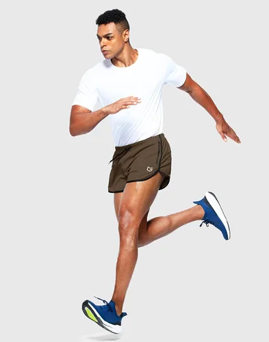 Miniatura 5 de G Gradual Pantalones cortos de correr para hombre de 3 pulgadas de secado rápido para gimnasio, pantalones cortos deportivos con bolsillos