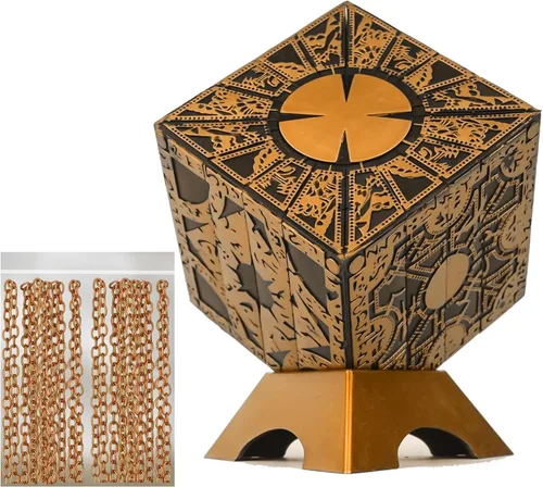 Miniatura 10 de SUIZU Caja de rompecabezas Hellraiser Desmontable, Caja de Bloqueo con Deformación Funcional con Base