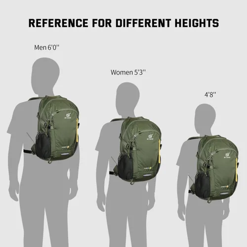 Miniatura 7 de SKYSPER Mochila pequeña de senderismo, 20L, mochilas de viaje ligeras para senderismo y día a día para mujeres y hombres