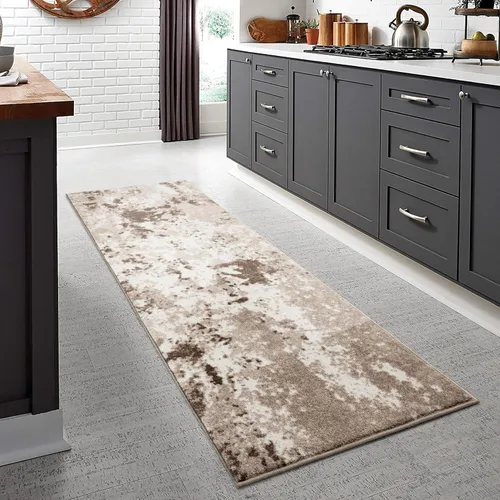 Miniatura 50 de Keen Home Design Alfombras de Pasillo - 2x8 que no desprenden pelusa, alfombra abstracta para cocina, sala de estar, dormitorio, comedor, entrada