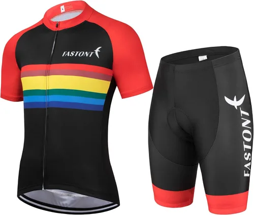 Jersey de ciclismo transpirable con cremallera completa cómodo conjunto de jersey de ciclismo para hombre para montar al aire libre