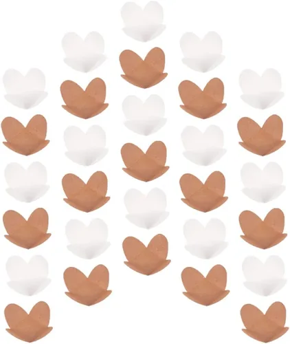 Miniatura 3 de Cabilock 200 piezas de compartimentos de chocolate, forros de trufa de chocolate de caramelo, forros de papel de chocolate, tazas de trufa, mini