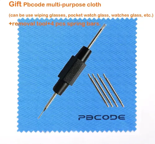 Miniatura 7 de PBCODE - Correas de reloj de repuesto para hombre y mujer 0709in 0787in 0866in