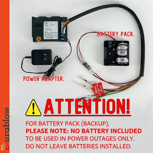 Miniatura 2 de Durablow DC594 - Batería de 3 V CC compatible con Dexen, Módulo de control electrónico IPI para chimenea HHT 593-592, GM-6KA, 350-M, 6K (593-594A)