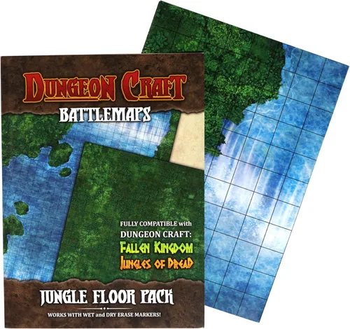 Miniatura 10 de DUNGEON CRAFT Battlemaps - Juego de mesa, alfombrilla de batalla para Calabozos y Dragones, alfombrilla DND laminada brillante de doble cara