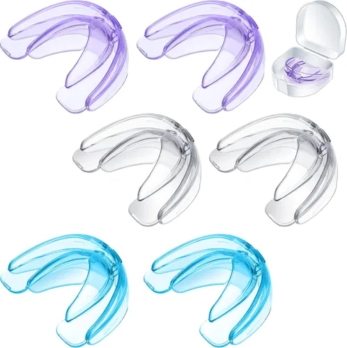 Miniatura 11 de TOODOO 6 piezas de tirantes protectores bucales deportivos para niños, doble fútbol juvenil, protectores bucales para boxeo, fútbol, hockey, karate