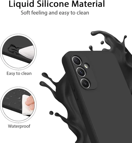 Miniatura 6 de AK Para Samsung Galaxy A34 5G, elegante funda protectora de cuerpo completo de silicona líquida delgada para Samsung Galaxy A34 5G funda de teléfono