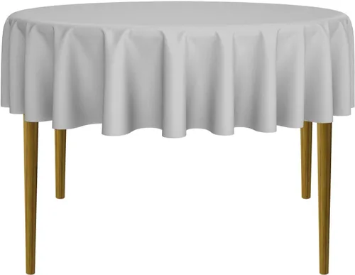 Miniatura 27 de Lann's Linens - 10 manteles redondos de tela de poliéster para bodas/banquetes/restaurantes (varios colores y tamaños)