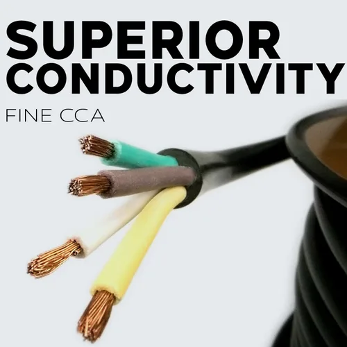 Miniatura 2 de BEST CONNECTIONS Cable de remolque de 4 vías (25 pies) – Cable aislado de 4 conductores de calibre 14 resistente – Duradero, resistente a