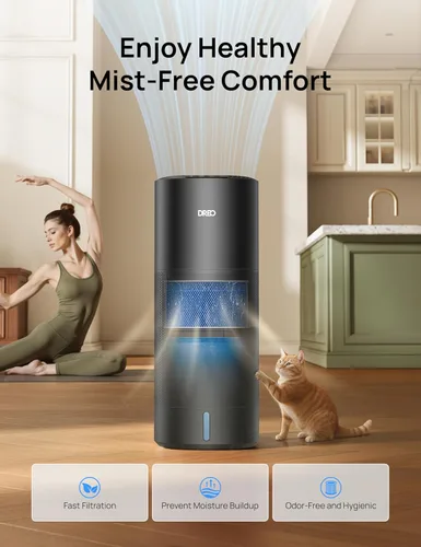 Miniatura 4 de DREO Humidificador Evaporativo Inteligente para Habitación Grande hasta 1000 pies², Humidificador de Aire de Alta Salida 800ml/h para Dormitorio