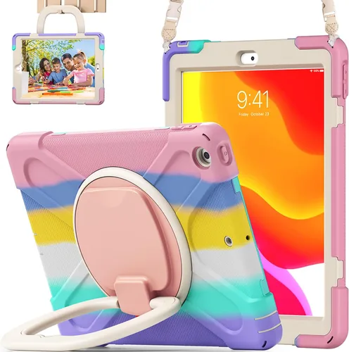 Miniatura 19 de Funda para iPad de 10.2 pulgadas de 9ª generación 2021 / 8ª generación 2020 / 7ª 2019, funda a prueba de golpes para niños con protector