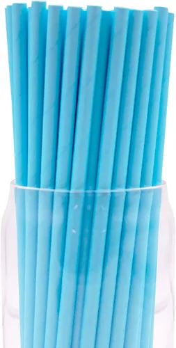 Miniatura 30 de Paquete de 150 pajitas de papel biodegradables con lunares rojos de 4 capas (compostables, no tóxicas, sin BPA)