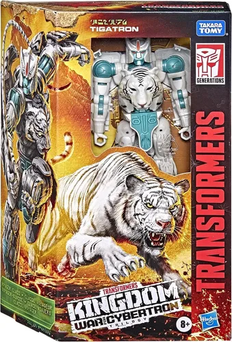 Miniatura 3 de Transformers Toys Generations War for Cybertron: Kingdom Voyager WFC-K35 Tigatron - Figura de acción para niños de 8 años en adelante, 7 pulgadas