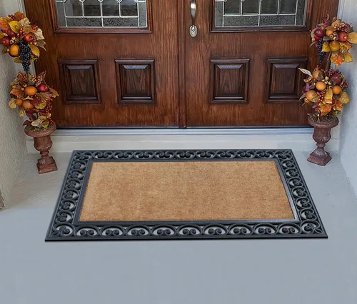 Miniatura 120 de A1HC Tapete para Puerta de Fibra de Coco Natural y Caucho, 30"x48" – Grueso, Duradero, Resistente, Anti-Desprendimiento, Resistente a